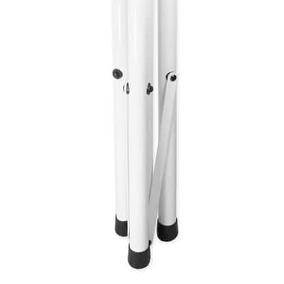 (2) Rockville White 8" PA DJ Speaker Covers+Scrims+Stands+Lights+Event Facade image 3