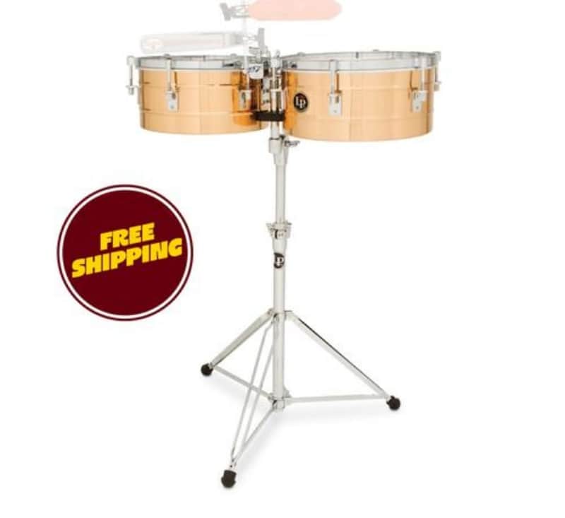 Latin Percussion LP LP257-BZ 14“ and 15” Tito Puente Timbales - Bronze, LP257-BZ image 1