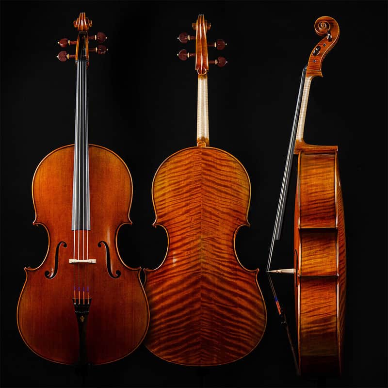4/4 Size Handmade Professional Solid Wood Cello+Bag+Bow+Bridge image 1