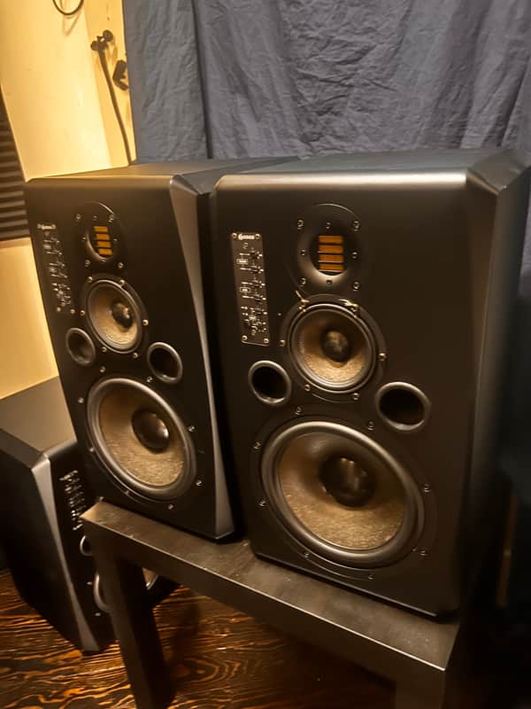 ADAM Audio S3X-V Vertical Active Nearfield / Midfield Monitors (Pair) 2010s - Black image 1
