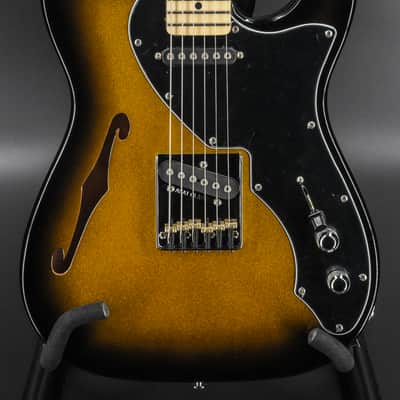 G&L USA Limited Edition ASAT Classic Thinline Semi Hollow 2-Tone Goldburst Metallic image 1