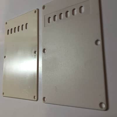 Stratocaster Style Backplates Cavity Covers White Parchment image 5