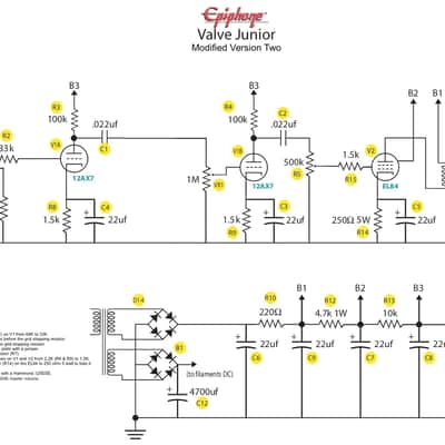 Epiphone Valve Junior v2 with upgrades/mods image 4
