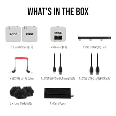 RØDE Wireless GO (Gen 3) – Compact Wireless Mic – Pristine Audio, 32-bit Float Recording, Automatic Level Control, for Phones, Cameras and Computers (White) image 8