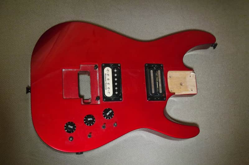 Kramer Sustainer 1989 Candy apple red body with working electronics and SD RTM custom shop pickup image 1