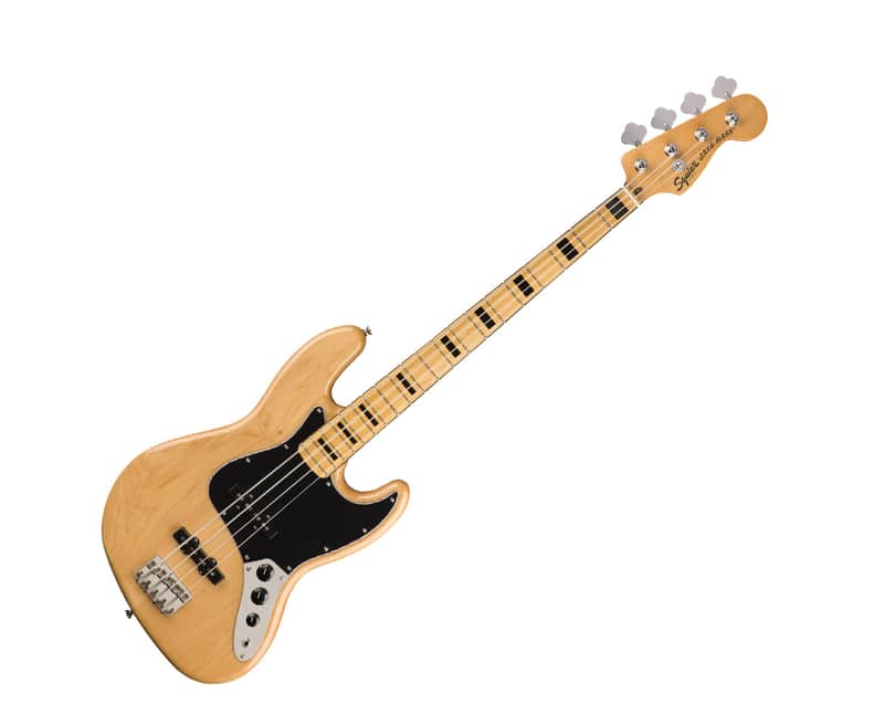 Used Squier Classic Vibe '70s Jazz Bass - Natural w/ Maple Fingerboard image 1