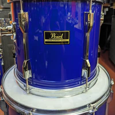 1990s Pearl Export Taiwan 11 X 13" Pacific Blue Wrap Tom - Looks & Sounds Really Good! image 4