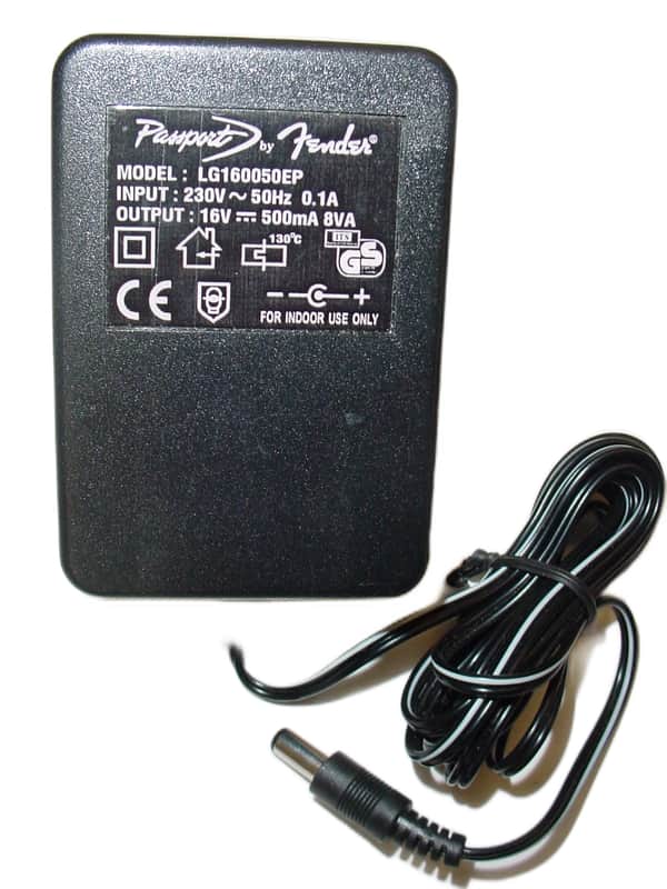 Fender Passport LG160050EP European 230v Input 16v 500mA Output DC Power Supply Adapter image 1