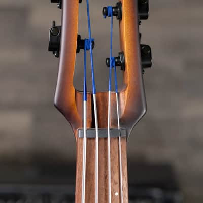Ibanez Bass Workshop UB804 4-String Electric Upright Bass - Mahogany Oil Burst with Gig Bag image 8