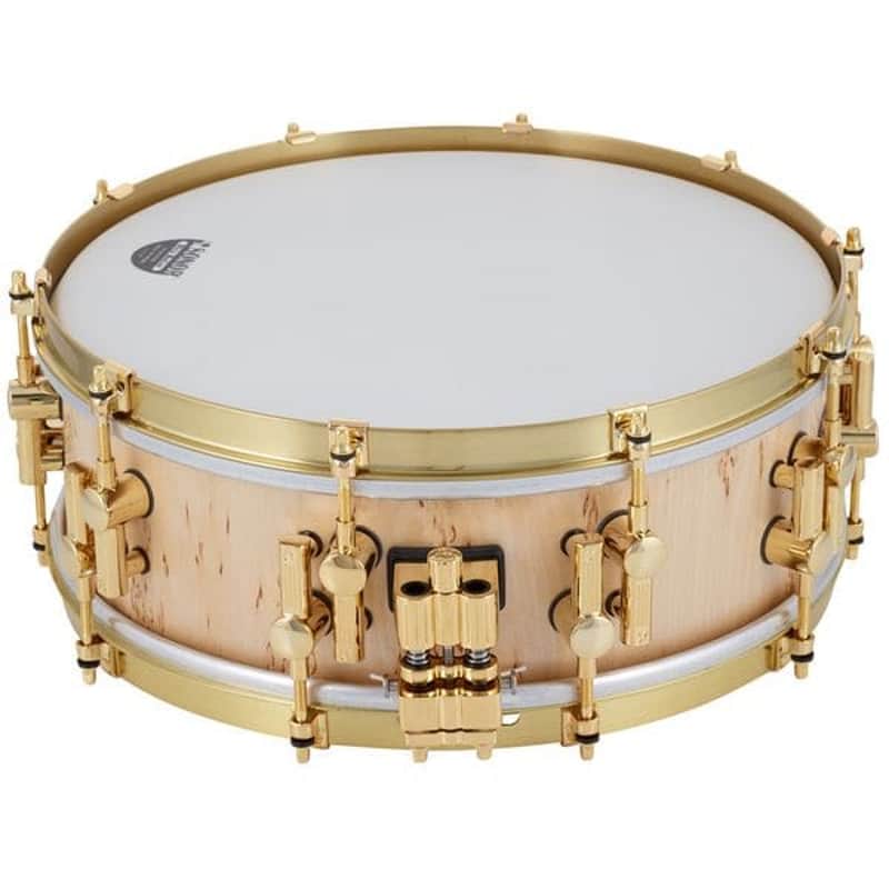 Sonor Artist 5 x 14" Maple Snare Drum (Scandinavian Birch Finish - Gold Hardware) image 1