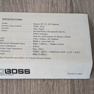Boss CE-2 CE2 Chorus Vintage Guitar Pedal, Silver Screw image 6