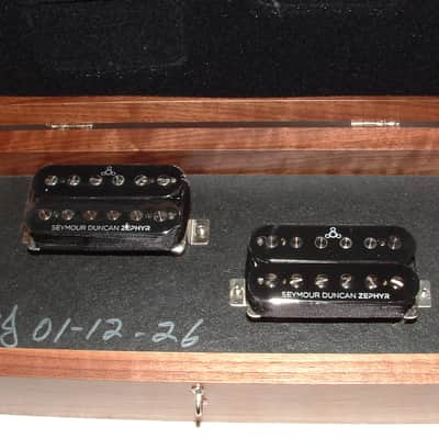 Seymour Duncan ZS-1s Zephyr Silver Humbucker Pickup Set (Black)  New with Warranty image 1