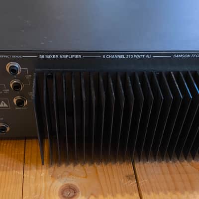 Samson S6 6-channel rack-mountable Mixer Amplifier image 2
