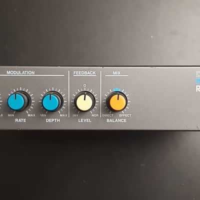 Rare - 1980s - Vintage Boss RBF-10 Micro Rack Series Flanger 1985 - 1986 - Black image 3