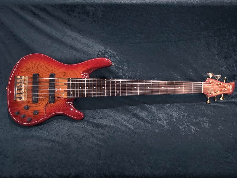 Yamaha TRB-6 6-strings Bass Cherry Burst image 1