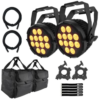 Chauvet DJ SLIMPAR-PRO-Q-IP Outdoor-Rated Quad-Color LED Wash Light 2 Pack image 1