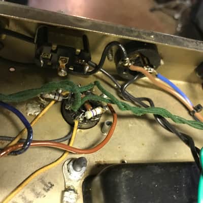1966 Fender Blackface Bassman chassis only image 11
