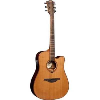 Lag T100DCE Tramontane Stage Series Dreadnought Cutaway Natural