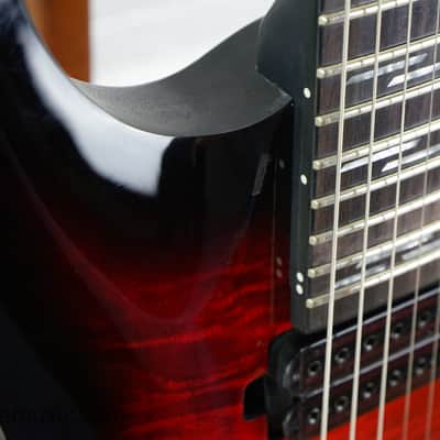 Schecter Omen Elite-6 FR - Black Cherry Burst image 7