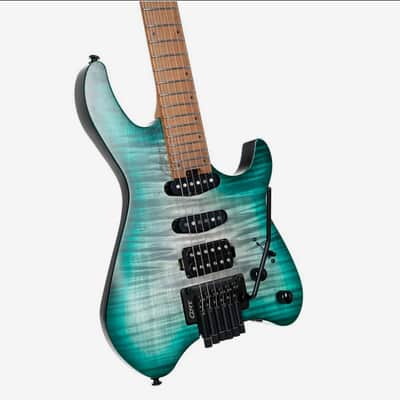 Cort Space 6GTR Electric Guitar w/Gig-bag. Semi Gloss Lagoon, B-Stock image 20