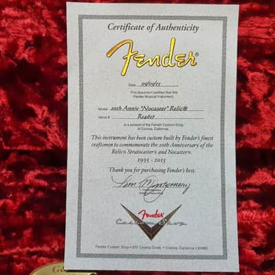 2015 Fender Custom Shop LE 20th Anniversary Nocaster Relic Telecaster Tele image 16