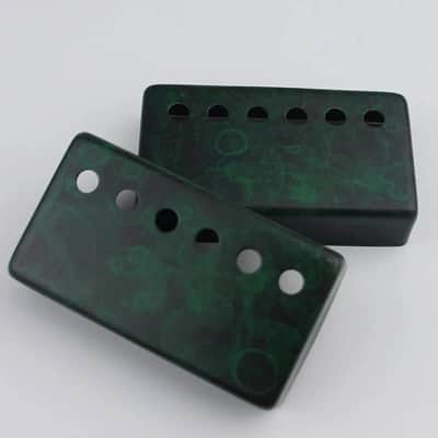 Blackish Green Guitar LP Style Humbucker Pickup Covers 50/52mm Set image 3
