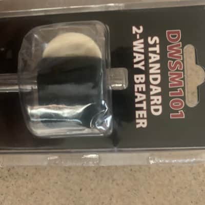 DW DWSM101 Two Way Felt/Plastic Bass Drum Beater 2010s - Chrome/Black image 8