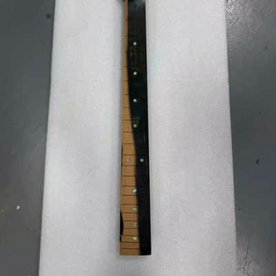 Roasted Flame Maple Guitar Neck with Ebony Fingerboard,-22 Frets SR image 1