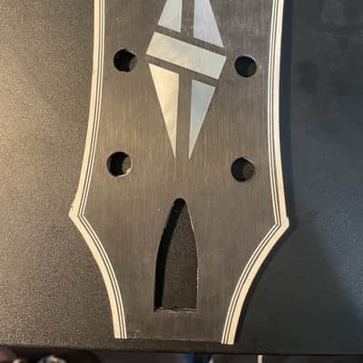 GIBSON LES PAUL CUSTOM ORIGINAL NOS SPLIT DIAMOND HEADSTOCK OVERLAY-VENEER image 1
