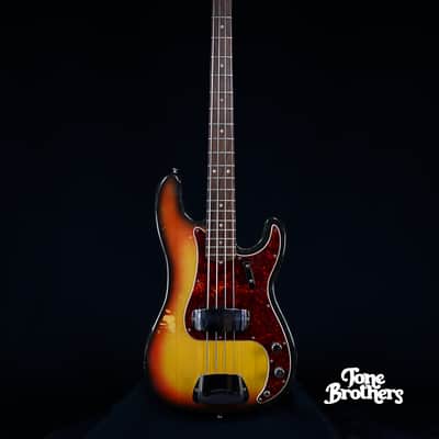 ALL ORIGINAL, 8.3LB! 1969 Fender Precision Bass Sunburst image 1