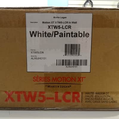 Martin Logan XTW5-LCR (New In Box) - White/Paintable image 2