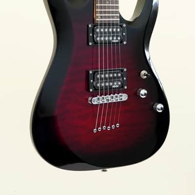 Schecter C-6 Plus Electric Guitar Cherry Burst image 2