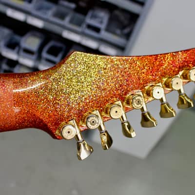 Aristides 080 - Limited Run Gold/Red Sparkle Madness - Bare Knuckle Pickups Juggernaut image 8