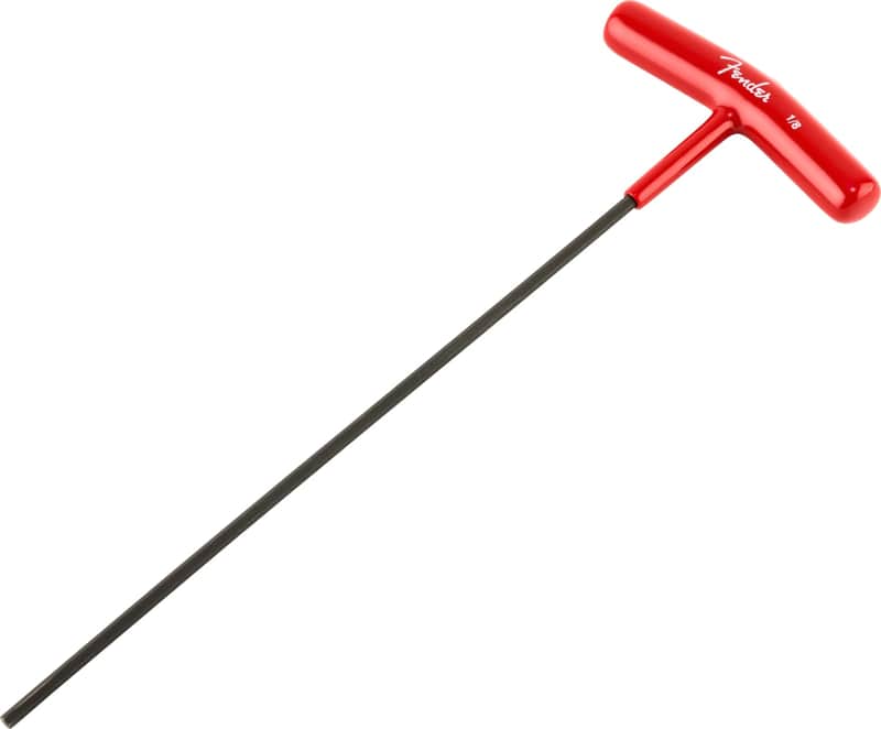 Genuine Fender Truss Rod Adjustment Wrench, "T-Style", 1/8", Red image 1