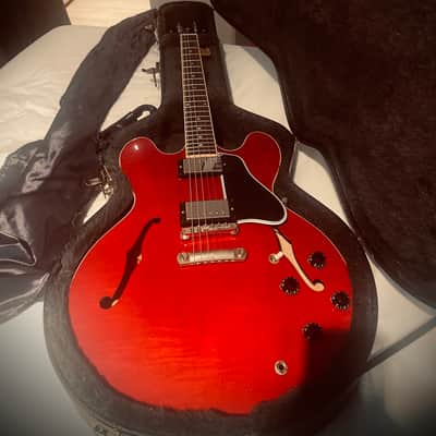 Gibson Memphis USA ES-335 Semi Hollow Dot Cherry w/ OHSC & COA image 3