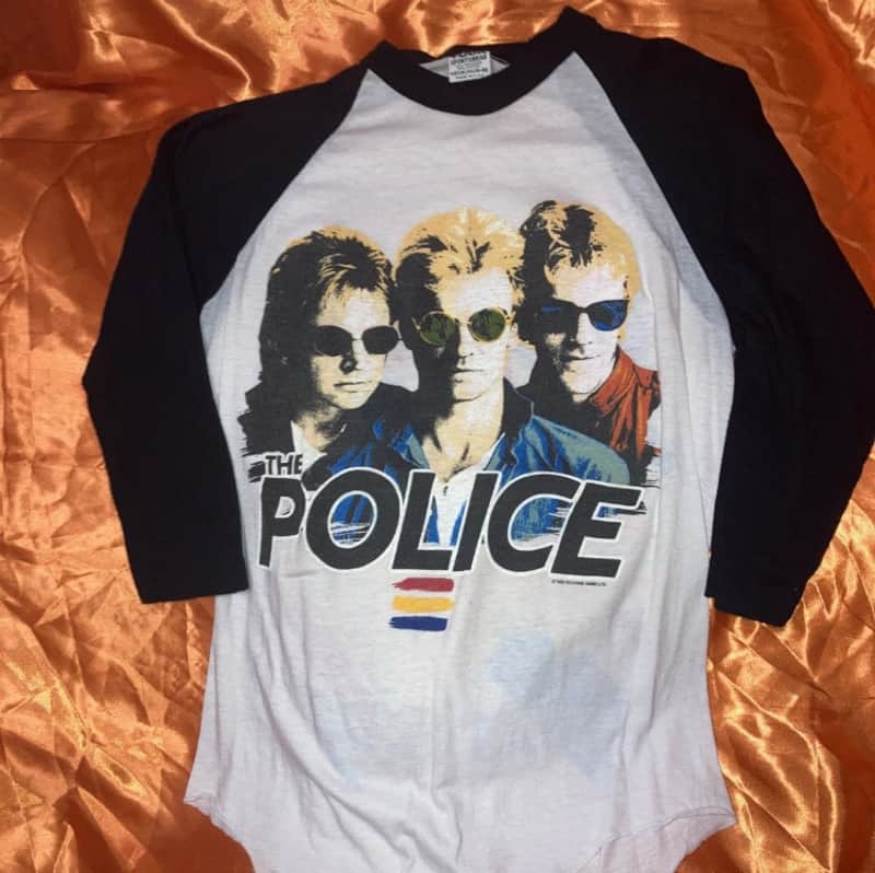 The Police T-shirt vintage band tour 1983 Sting image 1