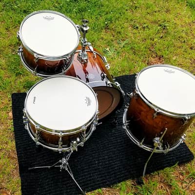 Sonor Ascent Jazz, Heavy German Beech, 12/14/18 w/ 6.5" Snare, Burnt Fade Lacquer, Local Pickup Only image 8