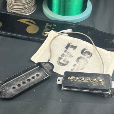 General Vintage Tone  1955 - 1957 Dogear Pickup NOS Wire Vintage Original Specs No 2 Black CAB butyrate cover image 11