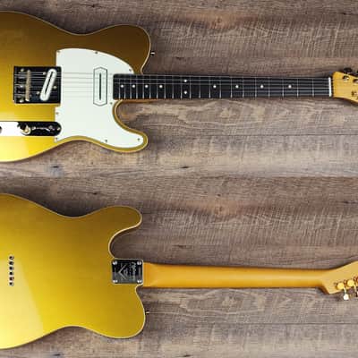MyDream Partcaster Custom Built - Gold Charlie Christian Quarter Sawn image 2