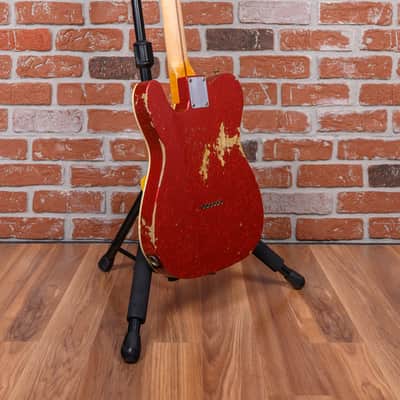 Fender Custom Shop Telecaster Relic Red Sparkle 2013 w/OHSC image 6