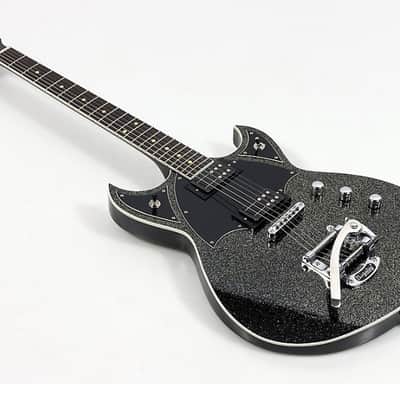 Reverend Reeves Gabrels Spacehawk Electric Guitar - Black Sparkle image 1