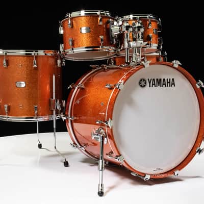 Yamaha Absolute Hybrid Maple 5pc 10/12/14/16/22 Orange Sparkle image 1
