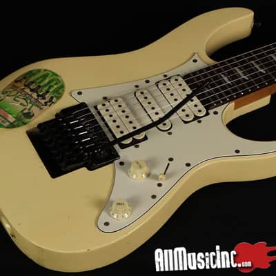 Ibanez Steve Vai Owned Signed JEM Universe 7-String White Electric Guitar w/ OHSC image 4