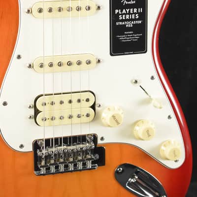 Mint Fender Player II Stratocaster HSS Aged Cherry Burst Maple Fingerboard image 3