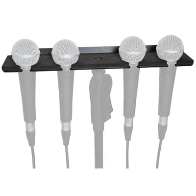 Gator Frameworks Multi Microphone Holder fits (4) Mics [GFW-MIC-4TRAY] image 1