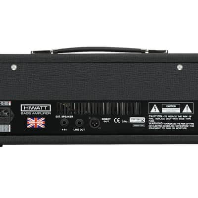 Hiwatt Bulldog 77 Head 100W Bass Amplifier Head, Black image 2