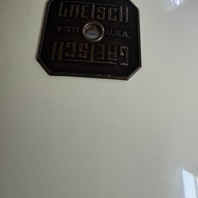 Gretsch Vintage Early 1980s Square Badge 12x14 (14 Diameter) Tom Jasper Shell 100% Original Except Heads White Nitron image 2