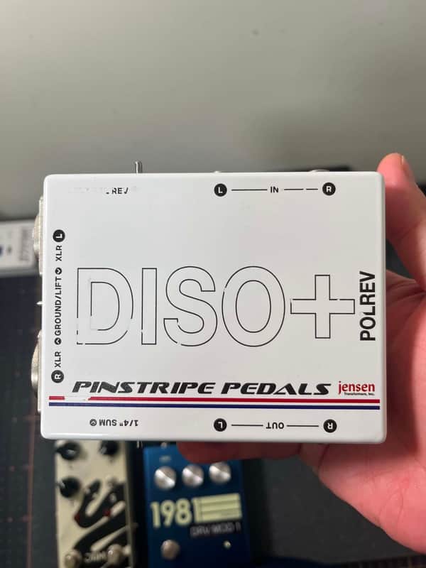 Pinstripe Pedals Diso+ Reverse Polarity Dual Line Isolator 2020-2026 - White image 1