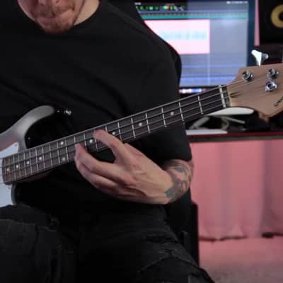 Mini Bass Guitar 3/4 size for Kids Children beginners 4 string Electric Bass short scale 36 inch SPS517 image 1