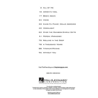 Hal Leonard The Piano Guys –Simplified Favorites, Vol. 1 Easy Piano Arrangements with Optional Cello Parts image 2